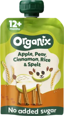 pdp-image-Organix Knijpfruit apple, pear, cinnamon 12m+