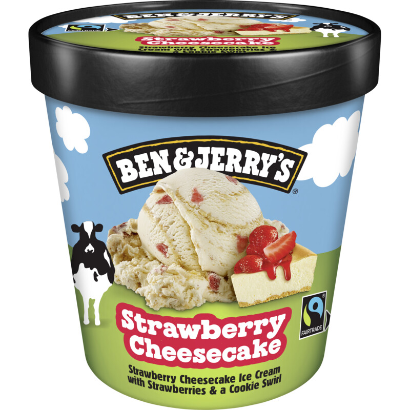 Een afbeelding van Ben & Jerry's Strawberry cheesecake