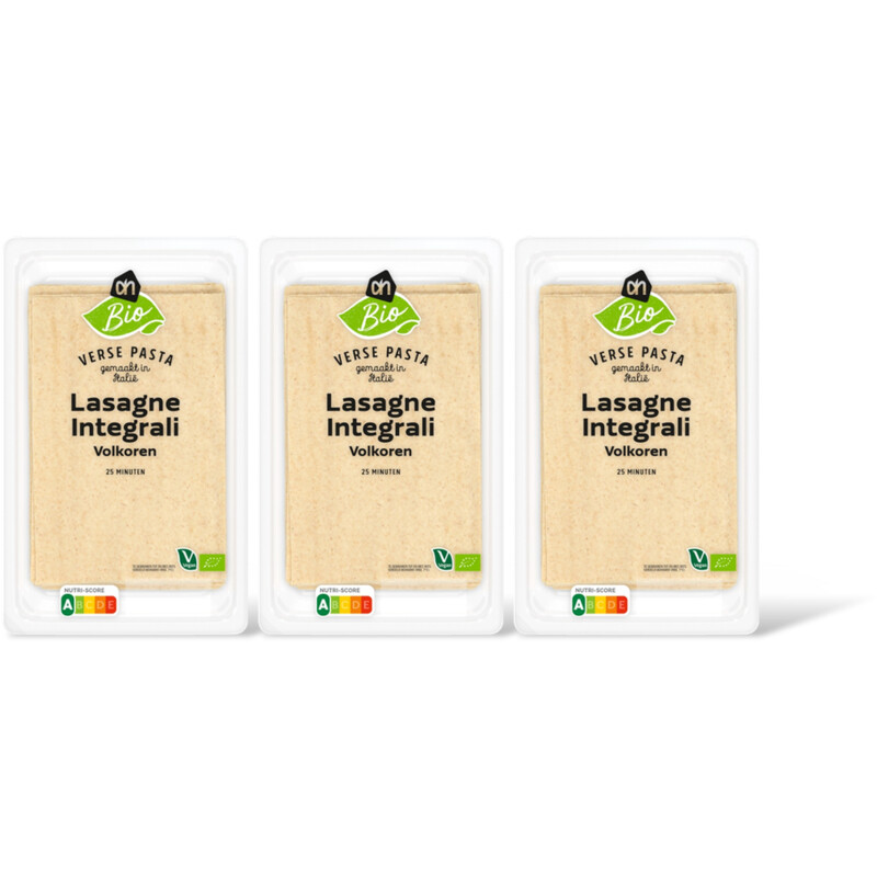 AH Biologisch Lasagne volkoren 3 pack