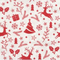 Een afbeelding van AH Excellent Servet rood figuurtje 33x33cm