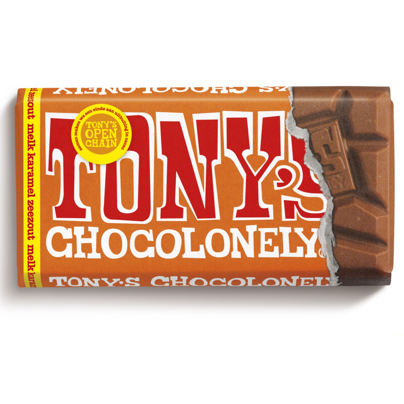 Een afbeelding van Tony's Chocolonely Reep melk karamel zeezout