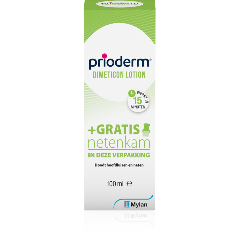 Een afbeelding van Prioderm Dimeticon lotion + gratis netenkam