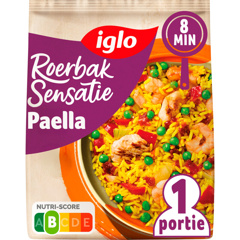 Een afbeelding van Iglo Roerbak sensatie paella