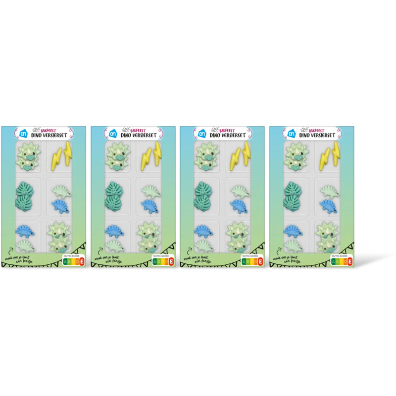 AH Bakfeest versierset dino 4-pack