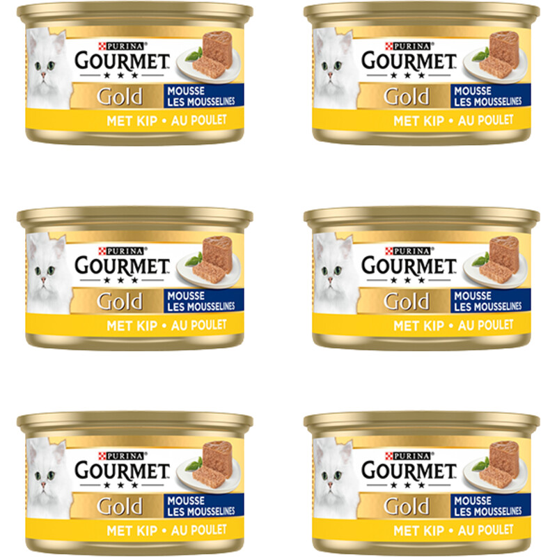 Een afbeelding van Gourmet Gold mousse met kip 6-pack