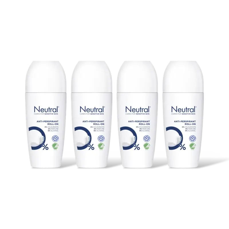 Neutral Sensitive skin anti-transpirant 4-pack