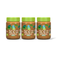 AH Terra Plantaardig bio 100% pindakaas 3-pack
