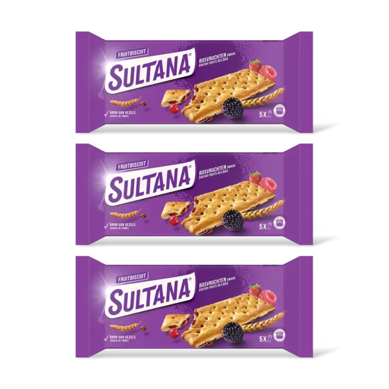 Fruitbiscuit bosvruchten 3-pack