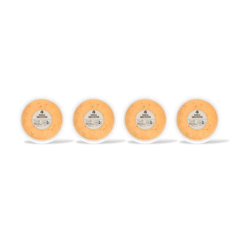 Roomkaas sweetpepper 4-pack