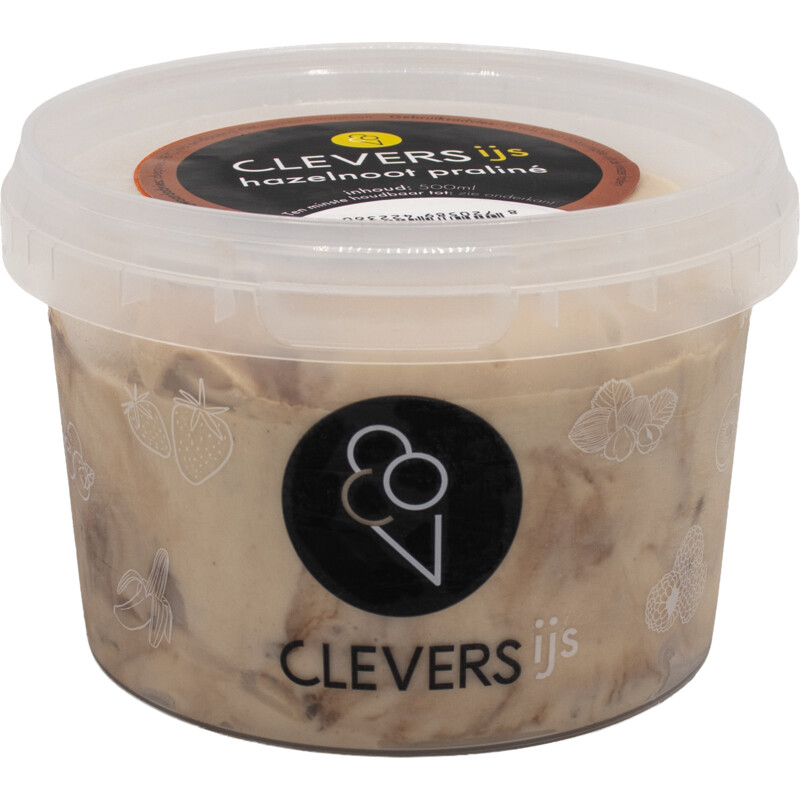 Clevers Hazelnoot praline ijs