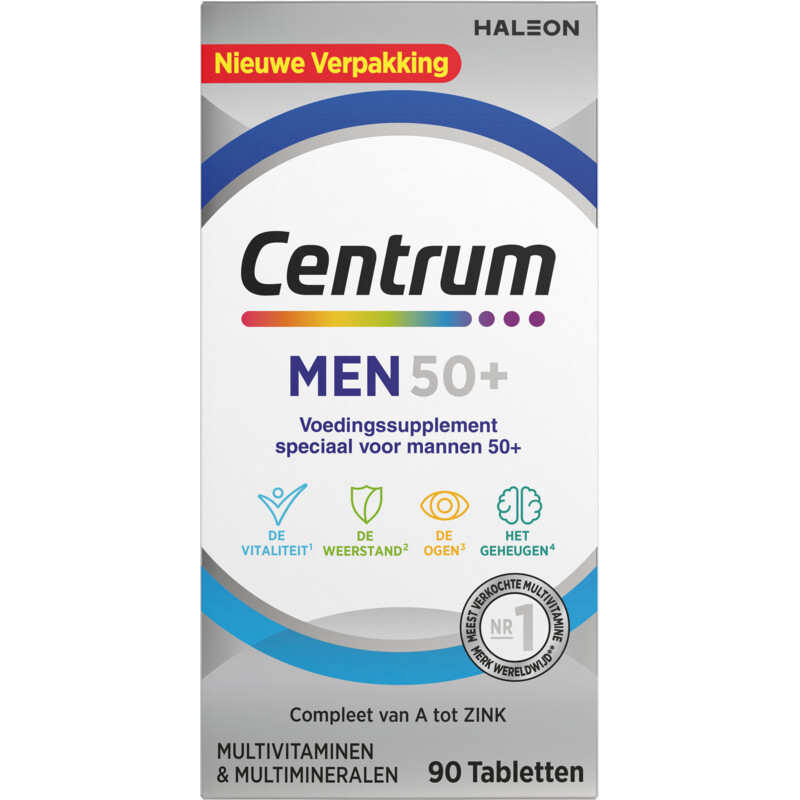 Een afbeelding van Centrum Men 50+ multivitaminen tabletten