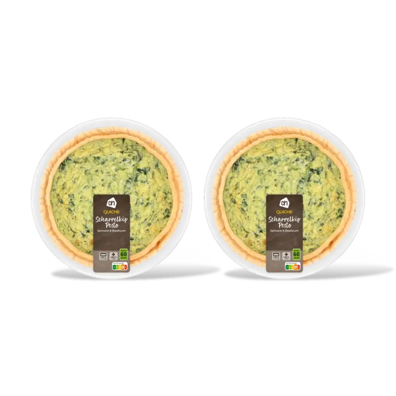 Quiche kip pesto spinazie 2-pack