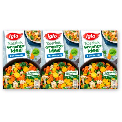 Iglo Roerbak groente idee boerenmix 3-pack