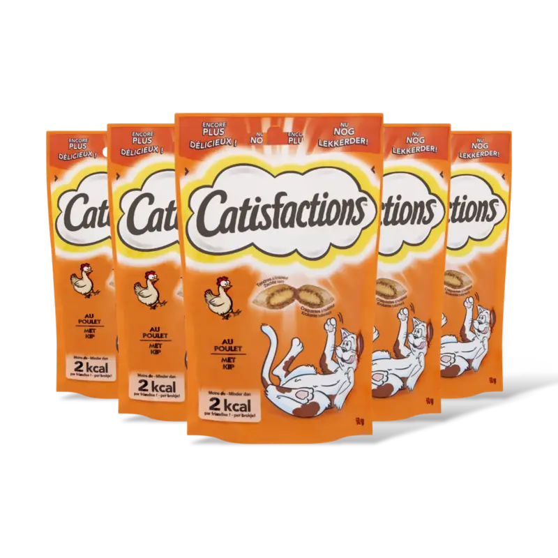 Catisfactions Kattensnack kip 5-pack