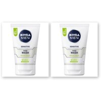 NIVEA Men sensitive gezichtsreiniger gel 2-pck