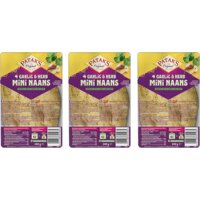 Patak's Mini naan garlic & coriander 3-pack