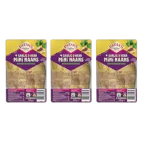 Patak's Mini naan garlic & coriander 3-pack