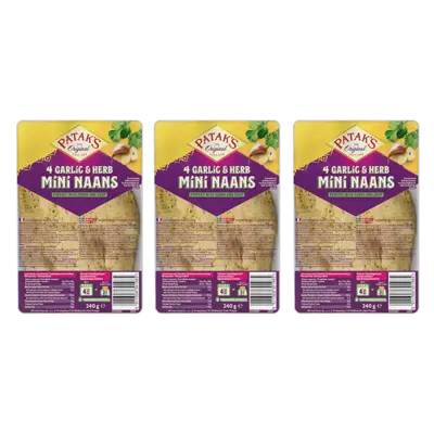 pdp-image-Patak's Mini naan garlic & coriander 3-pack