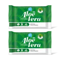 AH Vochtig toiletpapier alo vera 2-pack