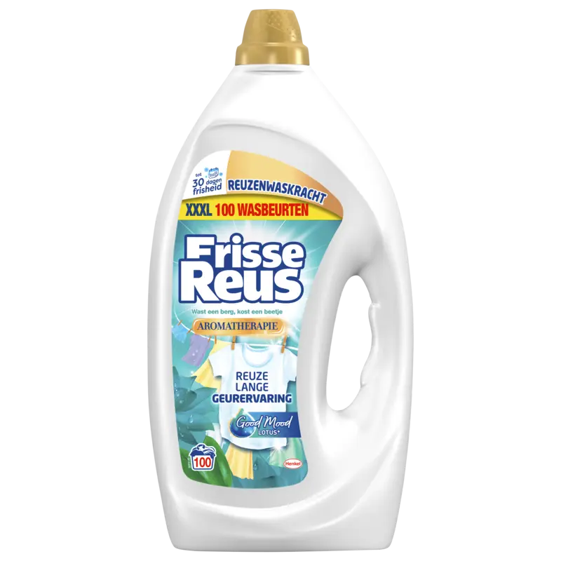 Frisse Reus Wasmiddel vloeibaar gel lotus amandel
