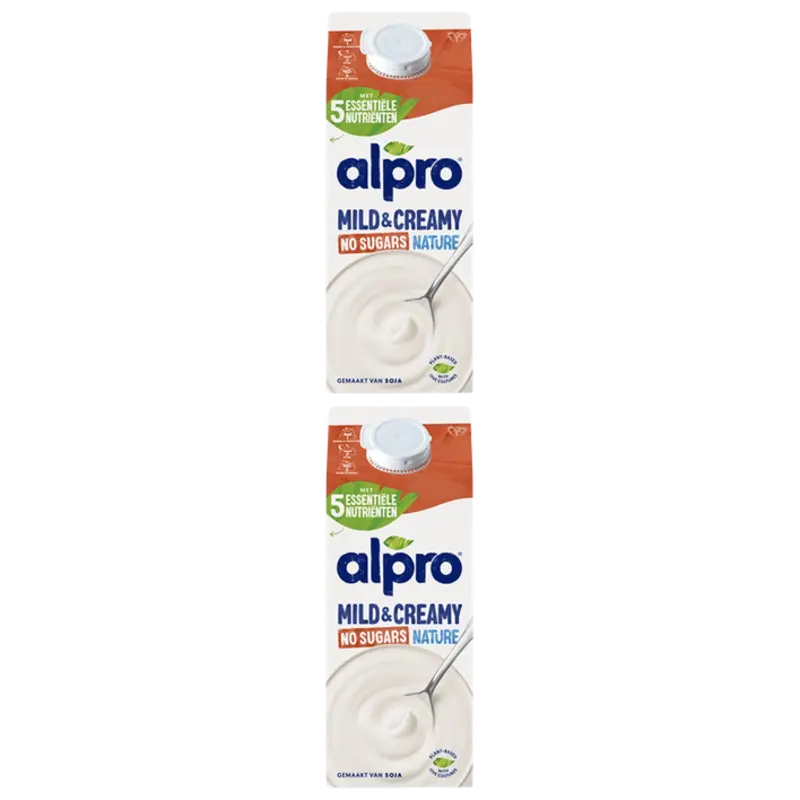 Mild & creamy zonder suikers 2-pack