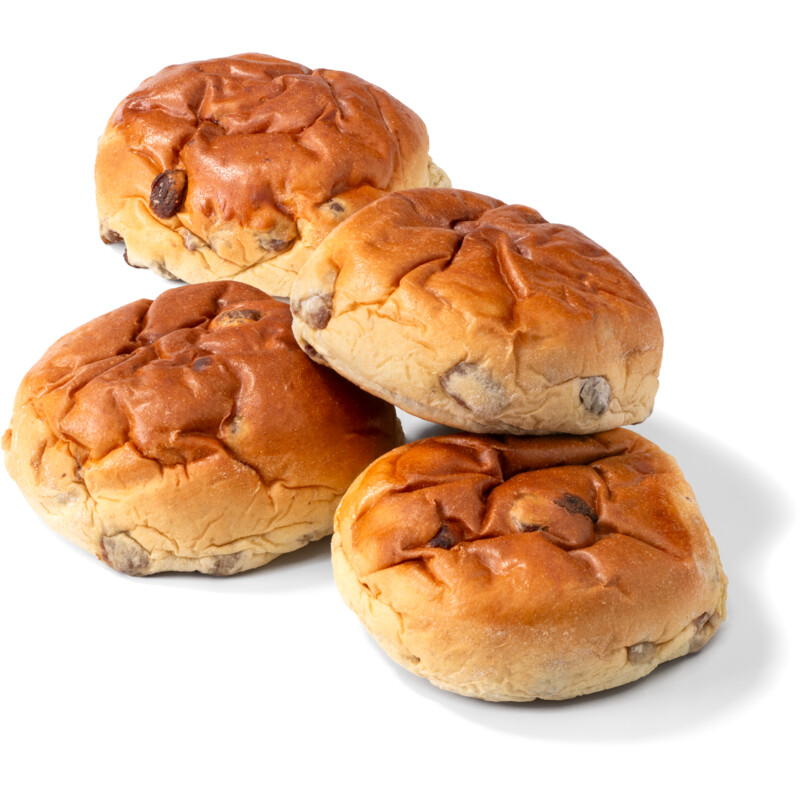 Een afbeelding van AH Extra lang lekker super rozijnenbollen
