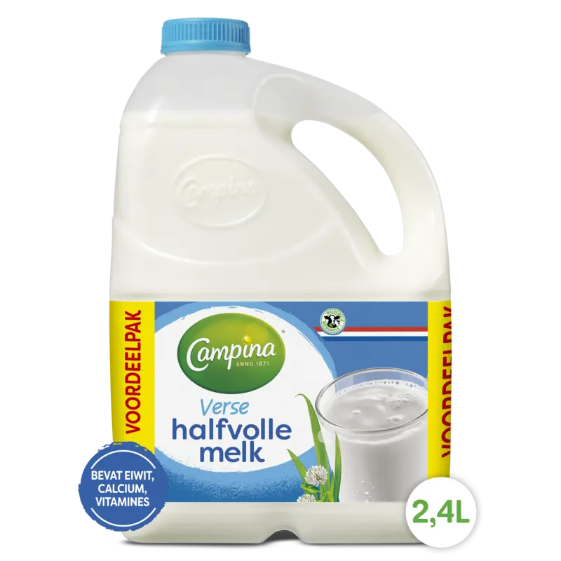 Verse Halfvolle Melk Voordeelpak 2,4 L