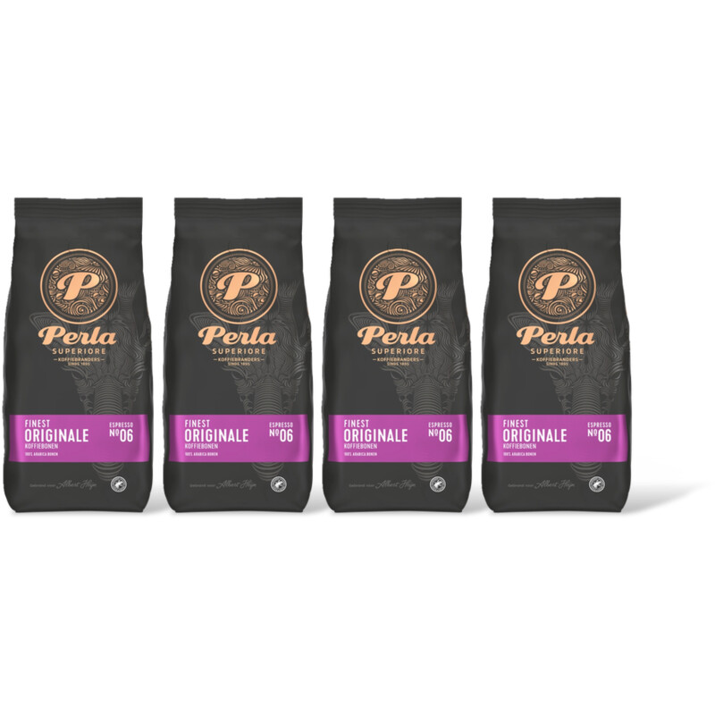 Perla Superiore Finest originale koffiebonen 4 pack