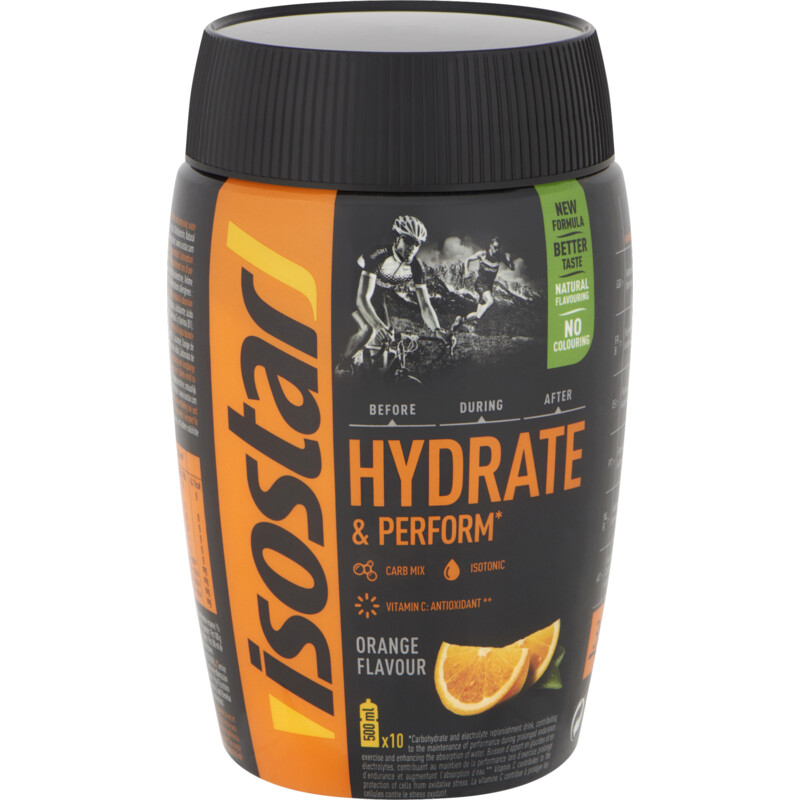 Een afbeelding van Isostar Hydrate & perform sportdrink orange