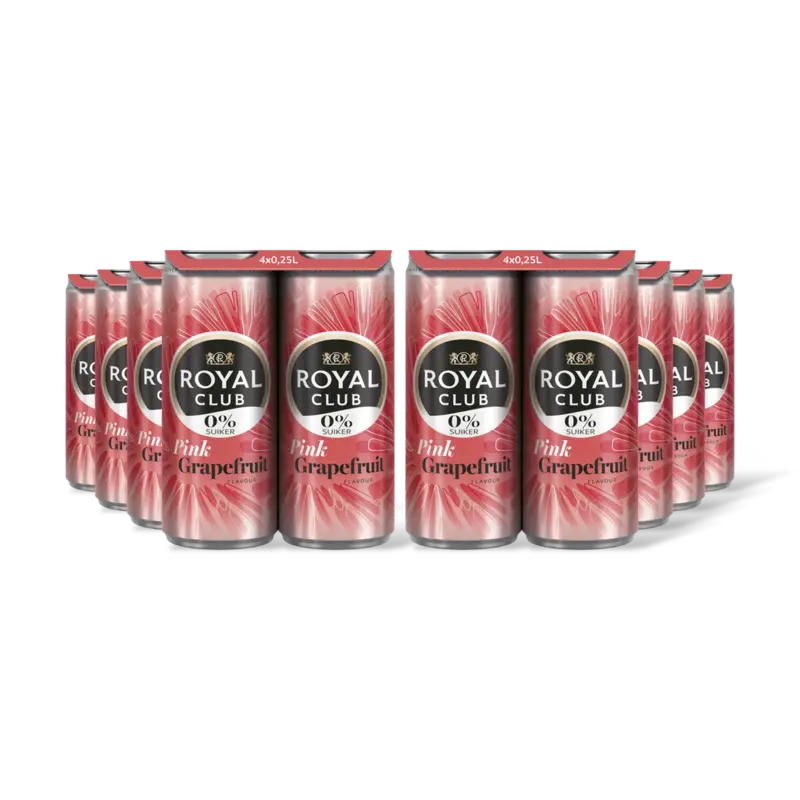 Royal Club Pink Grapefruit 0% suiker 36-pack