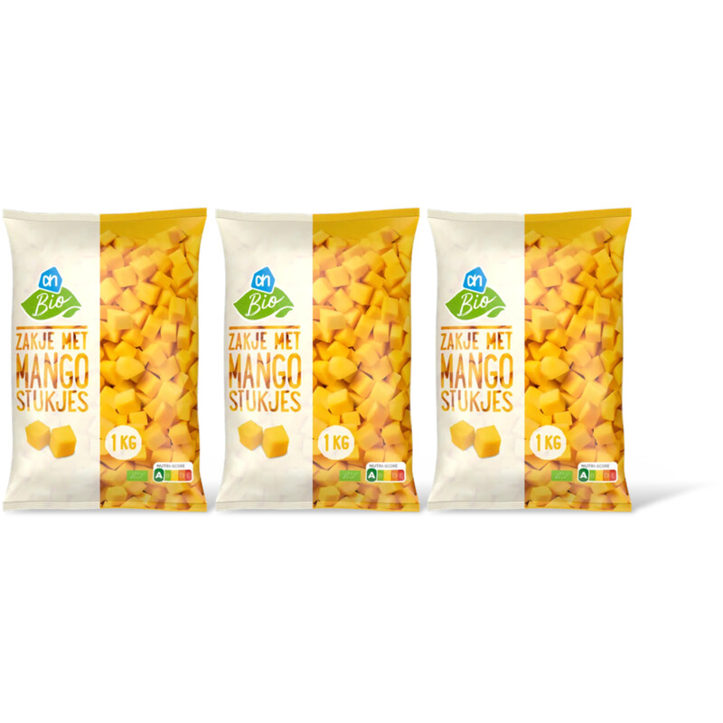 AH Zakje met mango stukjes 3-pack