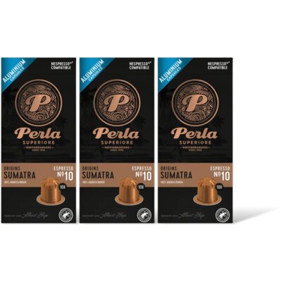 pdp-image-Perla Superiore Origins Sumatra espresso capsules 3-pack