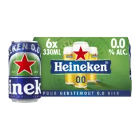 Heineken Premium pilsener 0.0 6-pack