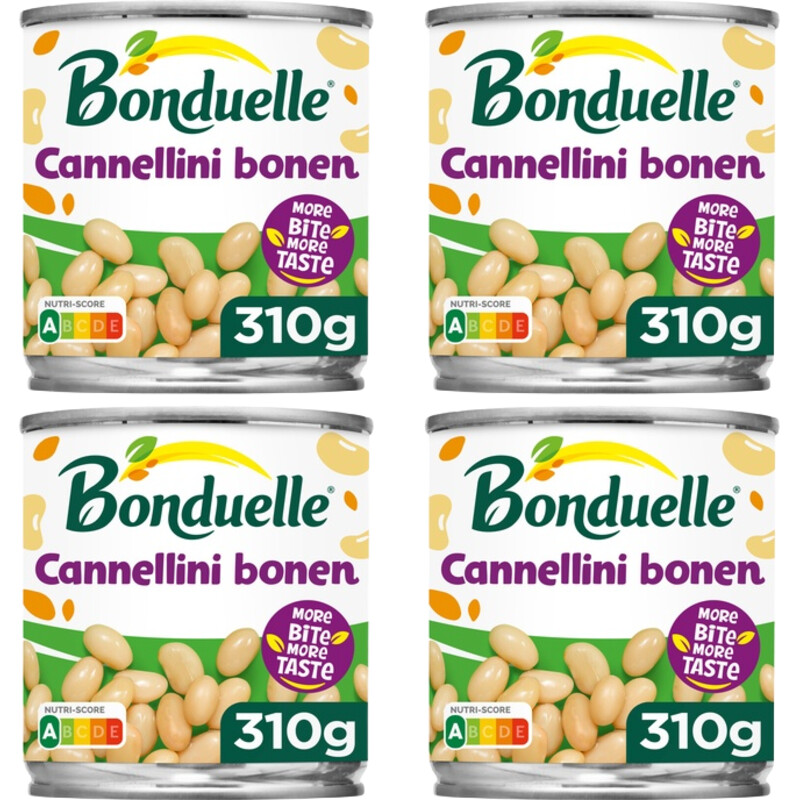 Een afbeelding van Bonduelle Cannellini bonen 4-pack
