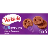 Een afbeelding van Verkade IJskoekjes chocolade brownie