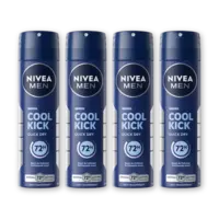 NIVEA Men cool kick anti transpirant spray 4pk