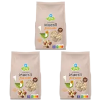 AH Biologisch volkoren Muesli fruit & noten 3-pack