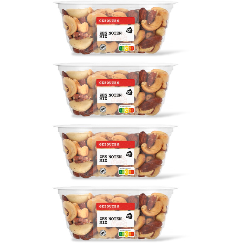 AH Zes noten mix gezouten 4-pack