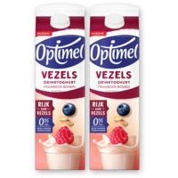 Optimel Drinkyoghurt vezels frambos bl bes 2pck