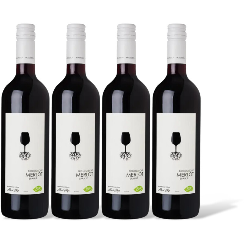 AH Biologisch Merlot 4 flessen
