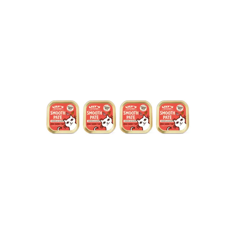 Pate met zalm en kip 4-pack