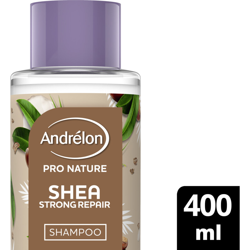 Een afbeelding van Andrélon Pro nature shea strong repair shampoo