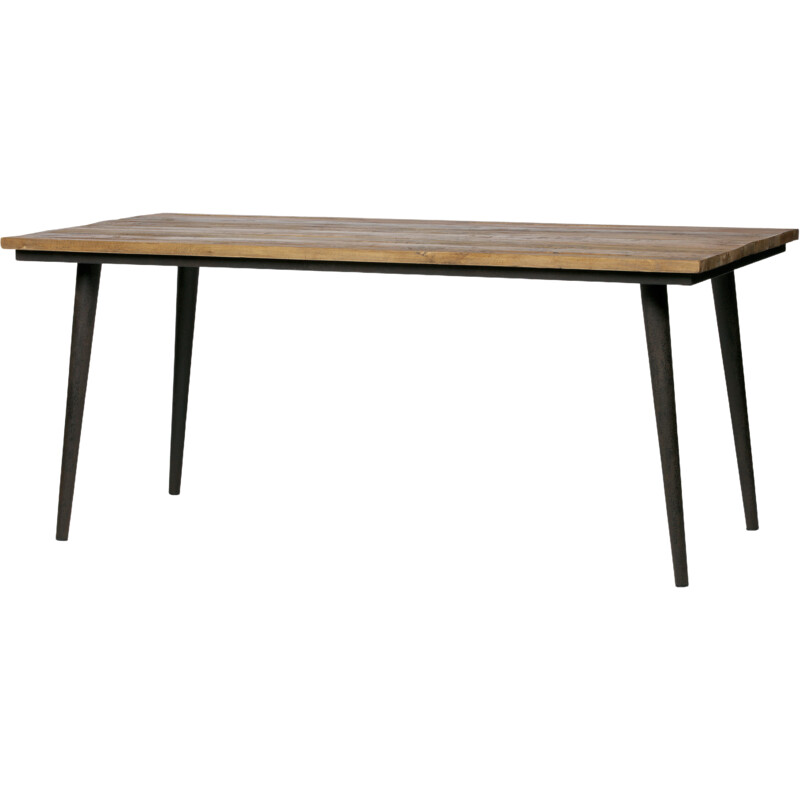 Een afbeelding van Woood Guild tafel naturel zwart 180x90cm