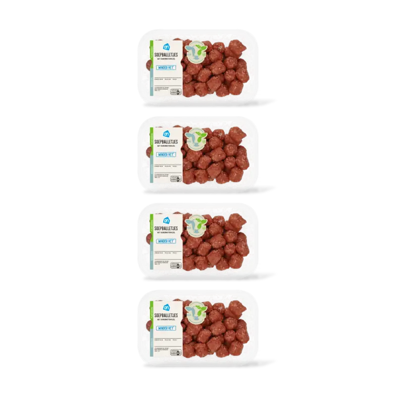 AH Soepballetjes minder vet 4-pack