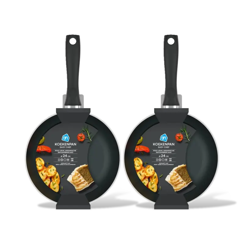 AH Koekenpan easy chef 24cm 2-pack