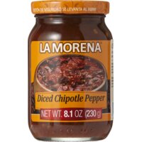 Een afbeelding van La Morena Diced chipotle pepper