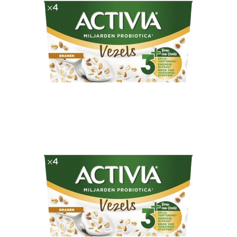 Een afbeelding van Activia Yoghurt granen 2-pack