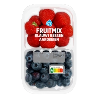 AH Fruitmix blauwe bessen aardbeien 2-vak