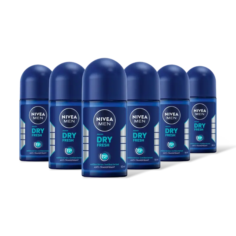 NIVEA Men dry fresh anti transpirant rol 6-pck