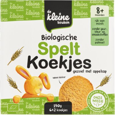 pdp-image-De Kleine Keuken Biologische speltkoekjes 8m+